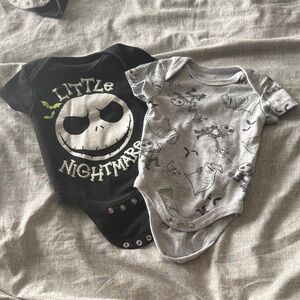 Disney Nightmare Before Christmas Jack Skellington Bodysuit (Set of 2)